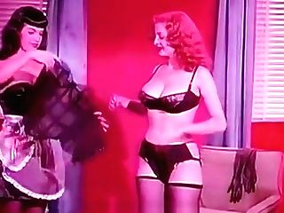 Bettie Page And Tempest Storm (1950s Antique)